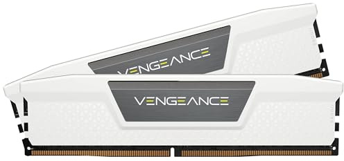 CORSAIR Vengeance DDR5 RAM 32GB (2x16GB) 6000MHz CL30-36-36-76 1.4V AMD Expo & Intel XMP Memoria de Ordenador de Sobremesa - Blanco (CMK32GX5M2B6000Z30W)