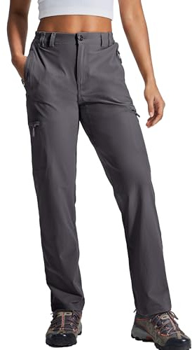 Haimont Women's Lightweight Water-Resistant Hiking Trousers Graphite Grey L