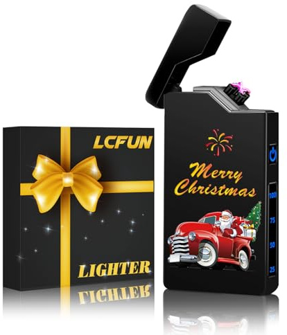 Electric Rechargeable USB Lighter Windproof Flameless, Electronic Arc Plasma Lighter Portable, Cool Lighters Gifts for Him Men Camping Hiking