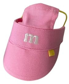 Cappello regolabile per animali domestici con lettera M ricamata, protezione solare, traspirante, per cani e gatti, uso quotidiano a piedi, traspirante, per cani di piccola taglia