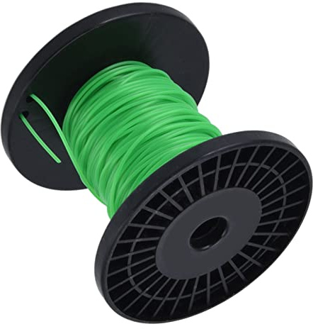 AMONIDA Ligne de -Herbe Ronde Haute efficacité de 2 Mm pour, Ligne de Tondeuse à Gazon Verte, Matériau en Nylon, 1 Ensemble pour Les Amateurs de Jardinage (50m / 164ft)