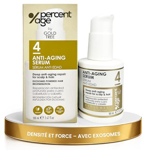 GOLD TREE Serum Capilar con Exosomas y Péptidos para Cabello Seco, Dañado