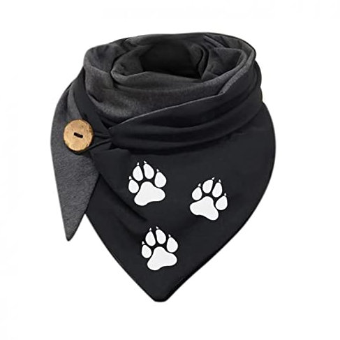 CCOOfhhc Dreieckschal Damen Winter Mit Knopf Loop Schal Kaschmir Schwarz Baumwolle Flauschig XXL Baumwollschals Winterschal Weich übergroßer Weiß Deckenschal Warm Wickelschal