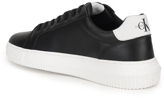 Calvin Klein Jeans Herren Chunky Sole Sneaker Chunky Cupsole Monologo Schuhe, Schwarz (Black/White), 43