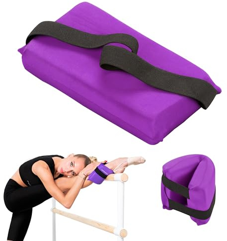 DRUNA Almohadilla para Estiramiento y Flexibilidad para Gimnasia Rítmica, Danza y Ballet 24,5 * 12,5 cm (Violeta)