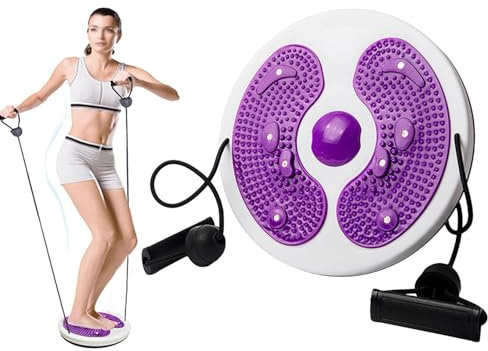Twist And Shape Exercise Machine,Adjustable Waist Trainer Twisting Disc with Handles,Waist Slimming Balance Rotating Disc with Massage Foot Sole for Women Weight Loss/Body Shaping/Foot Massage