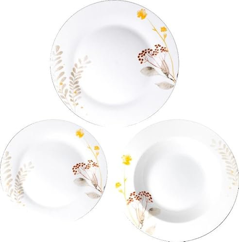 Servizio di Piatti da Tavola in Ceramica Inverno 18 Pezzi