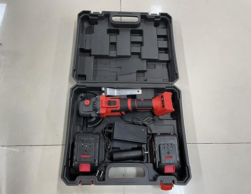Weytoll Winkelschleifer 125mm Winkelschleifer Akku Winkelschleifer 21V mit 2 Akkus 4000mAh und Schnellladegerät bürstenloser Motor zum Schleifen, Schneiden, Polieren