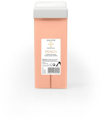 Confezione da 3 cartucce di cera da 100 ml, pesca WaxWax di Guill d'oro, qualità professionale, per depilazione gambe, ascelle, corpo. Facile da usare. Per tutti i tipi di peli. Per pelli sensibili.