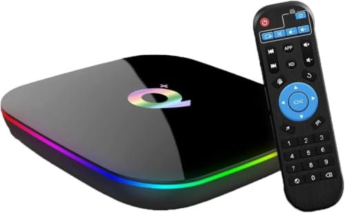 Q Plus Android avec Android 10.0 TV Box 4GB RAM/32GB ROM H616 Quad-Core Support 2.4Ghz WiFi 6K HDMI DLNA 3D Smart TV Box