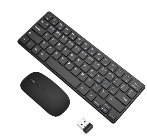 Wireless Keyboard And Mousee Combo - Wireless bluettooth Keyboard, Mouse And Keyboard Set, Ergonomic Wireless Input Devices For PC, Rechargeable Wireless Combo Set