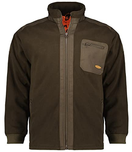 HUBERTUS herr fleece – vändjacka Oliv Gr. 60