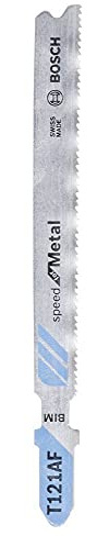 Bosch 3x Stichsägeblatt T 121 AF Speed for Metal (für Stahlbleche, Professional Zubehör Stichsäge)