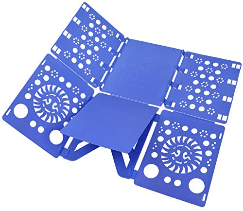 BoxLegend Shirt Folder Board Tshirt Clothes Folder Folding Board Durable Laundry Sorter Helper Liner, Blue