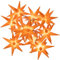 Nipach GmbH 10 LED Lichterkette Weihnachts-Sterne orange Trafo Timer Weihnachts-Deko Sternenkette Weihnachtssternkette Weihnachtsdeko Xmas-Deko