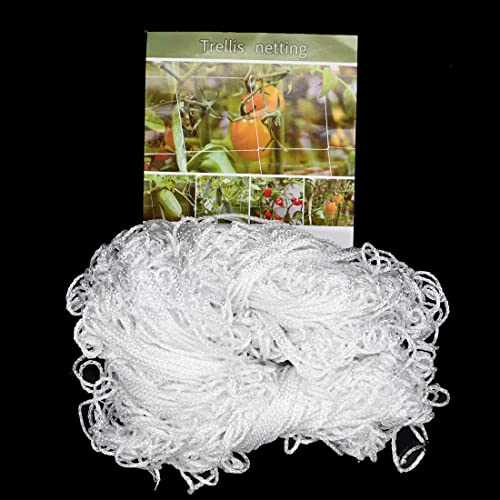 LINSOCLE Malla Entutorar Guisantes, 1,5m x 10m Red de Enrejado para Plantas de Jardín para Que Trepen Las Plantas de Pepinos y Judías, Tamaño Malla 15 cm X 15cm