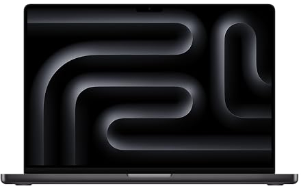 Apple 2023 MacBook Pro Laptop M3 Pro Chip mit 12‑Core CPU, 18‑Core GPU: 16,2 Liquid Retina XDR Display, 36 GB gemeinsamer Arbeitsspeicher, 512 GB SSD Speicher. Funktioniert mit iPhone, Space Schwarz