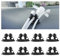 JNNJ 8 Stück Auto Kabelführung Kabel Organizer, Kabel Management Clip, Vielzwecke Kabelclips Kabelhalter Netzkabel, USB Ladekabel Audiokabel Ladekabeln(Schwarz)