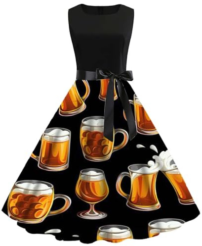 Tradizionale Dirndl Donna - Gonna Tradizionale Bavarese Vestito da Donna Sexy Costume Tradizionale Dirndl Abiti Lunghi Costume Sexy Occasioni Speciali Dirndl Stile Oktoberfest