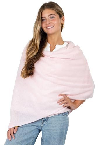 Velanio Cashmere Luxury Knitted Wrap Travel Shawl Scarf, Pashmina Stole, All-Season Scarf for Women Cashmere Wool Blend