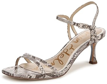 Sam Edelman Women's Presley Heeled Sandal, Sandshell Multi, 5.5