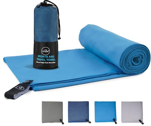 Cozita Mikrofiberhandduk, supermjuk och extremt absorberande, snabbtorkande, maskintvättbar, mångsidig resehandduk, gym-handduk, strandhandduk – badhandduk 90 x 180 cm