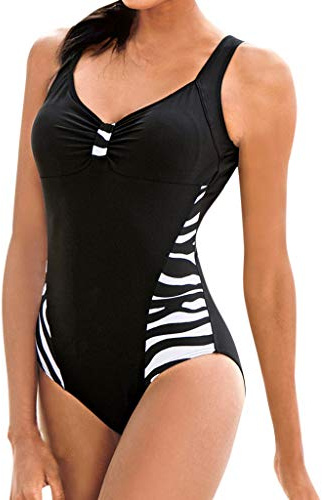 Femme Maillot De Bain Ventre Plat 1 Pieces Anti UV Push Up Taille Haute Maillots Une Pièces Pièce Amincissant Compétition Brassiere Sexy Forte Poitrine Sculptant Gainant Et Short Shorty Grande