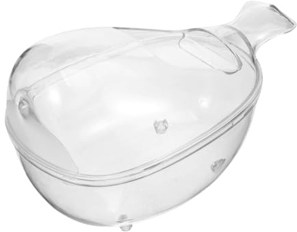 HANABASS Hamster Sandbadskål med Släta Kanter Transparent Buraccessoar för Smådjur Hållbar Hamsterbädd för Bad och i Bur Praktisk Hamster Toalett för Gnagare