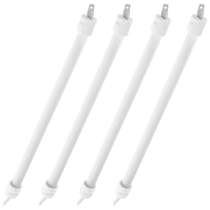 UKCOCO Lot de 4 Tubes Chauffants en Quartz 25 Cm Pièce de Rechange pour Chauffage de Terrasse Électrique, Tige Chauffante Électrique Solide, Diffusion Homogène de Chaleur pour Extérieur