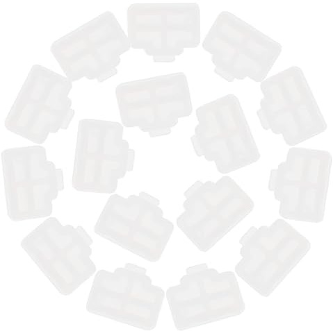 HEALEEP Tapas Protectoras Antipolvo Rj45 para Puerto Ethernet, 50 Piezas de Color, Enchufe para Pc, Router y Switch, Protección contra Polvo y Suciedad en Redes LAN