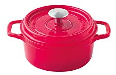 Invicta 402200 Cocotte Ronde - 20 cm - Fonte Emaillée - Rubis