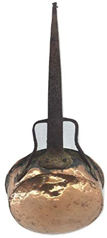 Pentola pentolino in rame da arredamento casa taverna rustico diametro 18x6 cm