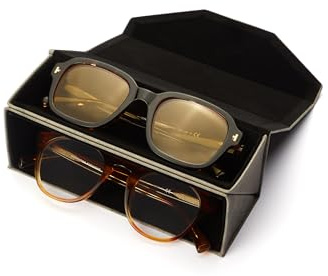 HAWKERS Unisex Adulto TRAVEL DOUBLE CASE MARBLE Brillenetui, for 2-Black-Print, Einheitsgröße