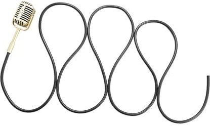 MagiDeal Accessoire de Microphone Suspendu rétro, Jouet de Simulation, Jeu de rôle, Micro Suspendu, Accessoire de Photographie Vintage pour activités pour, Or