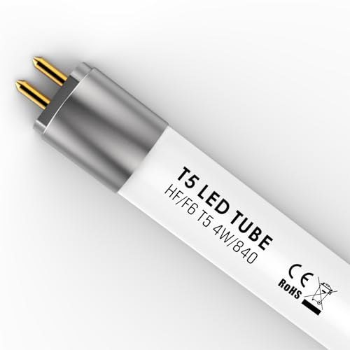 IHYCTV EVG LED Röhre T5 212mm 4W 520Lm 4000K, Leuchtstoffröhre-Ersatz für G5 F6T5 L6w 225mm, Speziell für Küchenbeleuchtung (1 Stück)