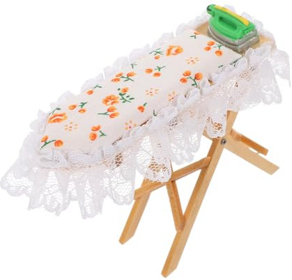 Warmhm Table à Repasser Miniature pour Maison De Poupées Accessoire Décoratif Modèle Réaliste Prop Photo pour Miniatures Et Décoration Intérieure