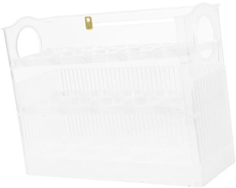 HOMSFOU Plastic Egg Storage Box for Fridge Chicken Egg Holder Rack for Kitchen Storage