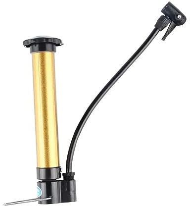 WOONEKY Hochdruck Luftpumpe für Fahrräder Mini Fußpumpe mit Ventil Tragbar Bedienen für Reifen und Sportbälle Langlebigem Kratzendem Gummisystem