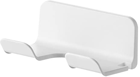 SHERCHPRY Soporte Para Secador De Pelo De Montaje Pared Sin Taladro Blanco Pequeño Para Hogar y Peluquería Almacenamiento Estable Práctico