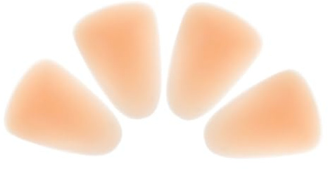 ERINGOGO 4pcs Beige Silicone Knee Pads for Skating Thickened Fall Protection Knee Guards for Women Men Unisex Suitable for Ice Snowboarding Roller Dancing