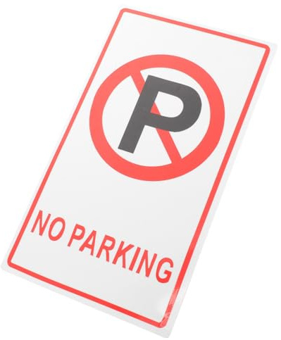 ARTSEWPLY Cartello Divieto di Sosta in Alluminio Segnale Stradale di Avvertimento Resistente alle Intemperie Alta Visibilità per Cortili Ristoranti e Spazi Pubblici