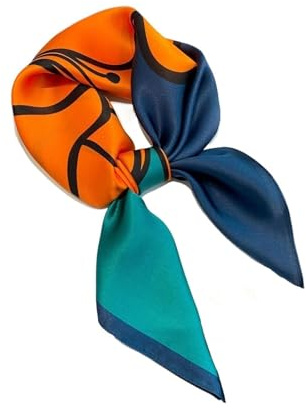 1st 70cm Square Print Satin Scarf Soft Neck Wrap Pannband for halsdukar(2)