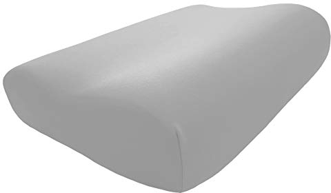 Edda Lux Bezug passend für Tempur Shape Queen und Tempur Original Queen Schlafkissen, 61 x 31 cm, für Kissengrößen S, M, L, XL, Jersey Kissenbezug für Nackenstützkissen, in Platin