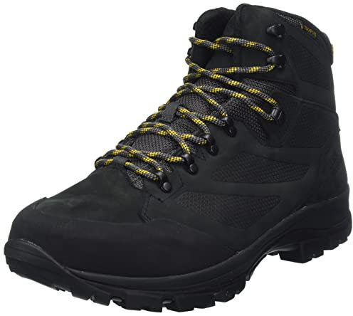 Jack Wolfskin Rebellion Texapore Mid M Zapatillas de caminar para hombre, Phantom Burly Yellow XT - Cuchillo, 45.5 EU