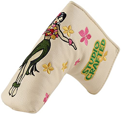 Studio Crafted Honolulu Hawaii Hula Girl Golf Blade Putter Headcover Magnetic Closure