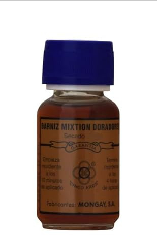 BARNIZ MIXTION PARA DORADORES SECADO NORMAL 1/20 (50 ML) MONGAY CINCO AROS