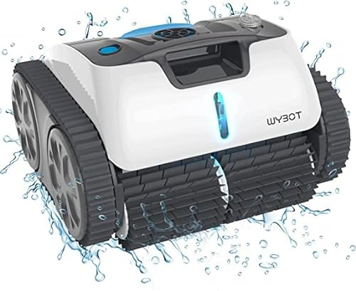 WYBOT Robot Piscina Cordless, Pulitore Piscina per Fondo/Pareti/Linea d'Acqua, Aspirapolvere Automatico per 120 Minuti con Pianificazione del Percorso, Ricarica Rapida, Fino a 120㎡