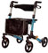 COMPACTO Rollator - Leichtgewicht, Ideal zum Reisen, Faltbar - Der Ideale Begleiter für den Alltag, Gehwagen mit Sitz