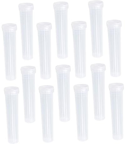 ORFOFE 20pezzi Tubo Per Fiori in Plastica Trasparente Per Nutrizione e Conservazione Lungo Termine Per Piccola Coltivazione e Coltivazione Dei Fiori
