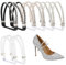 COMNICO High Heels Shoe Straps, 4 Pairs Rhinestone Shoe Lace Elastic High Heels Shoe Straps 4 Styles Detachable Shoe Straps for Loose Shoes Anti-Loose Shoe Straps for High Heels Sandals Slippers